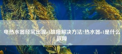 以夏普热水器不出水原因分析（探寻夏普热水器不出水的根本问题与解决方法）