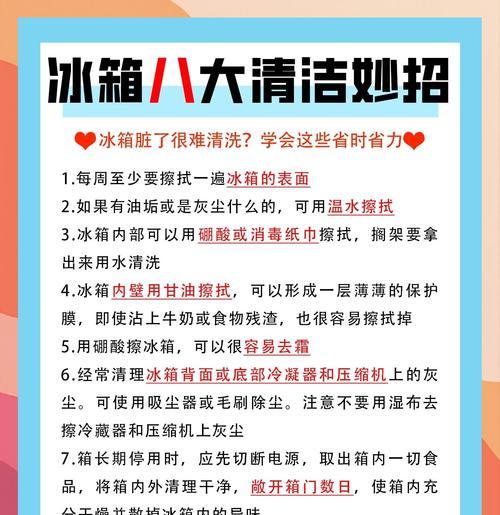 冰箱外侧清洗方法详解（保持清洁，延长使用寿命）