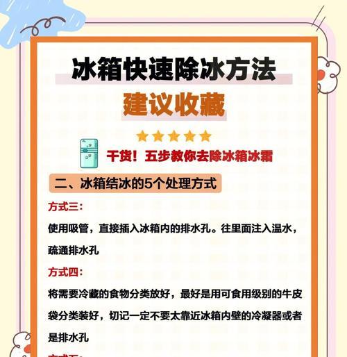 冰柜起霜的原因和解决方法（让你的冰柜保持干爽清洁的小窍门）